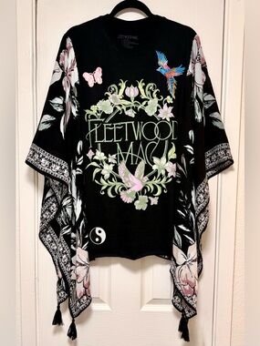 Fleetwood Mac Floral Graphic Kimono